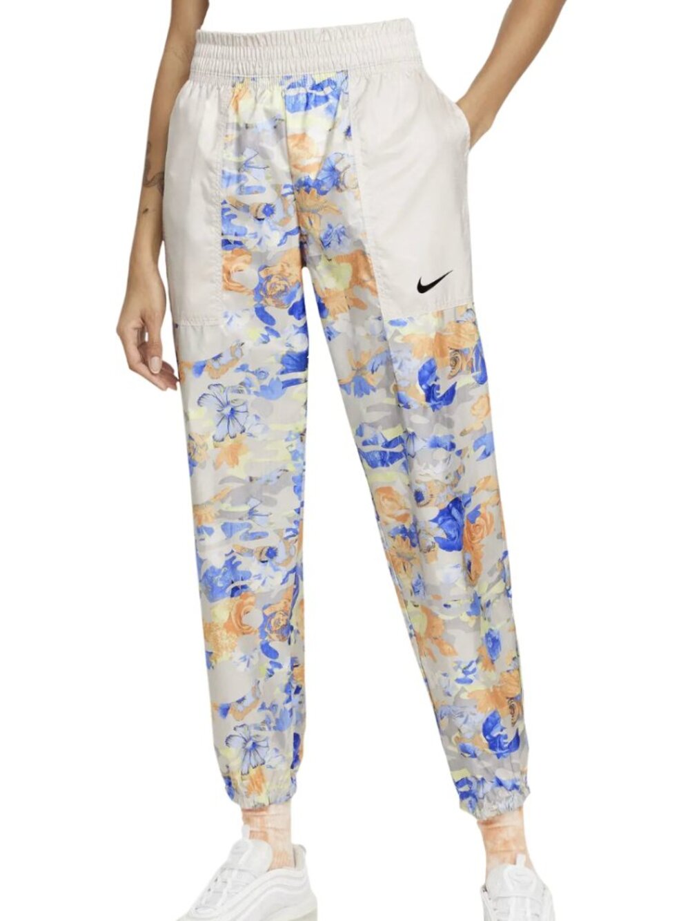 Nike Floral Camo Woven Track Pants Joggers Womens M